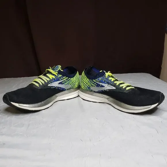 Brooks Mens Ricochet Knit DNA Amp Black & Blue Running Shoes Size 9 1102931D004 Brooks Ricochet Knit DNA Amp Black & Blue Running Shoes Sz  main image 2
